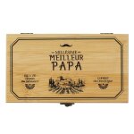 Coffret - the concept factory - 5 accessoires - bambou - marron - h145 x l65 x p24 cm