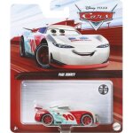 Coffret voiture cars disney : paul conrev - set vhicule miniature blanche et rouge et 1 carte offerte ...