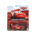 Coffret voiture cars : flash mcqueen escapade routiere - set vhicule miniature rouge + 1 carte offerte ...