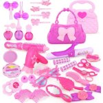 Coiffeuse de beaut pour enfants - pimpimsky - ensemble de 30 pices - rose