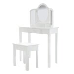 Coiffeuse enfant roba avec 3 miroirs et tabouret - blanc - bois massif - meuble de chambre Coiffeuse enfant roba avec 3 miroirs et tabouret - blanc - bois massif - meuble de chambre