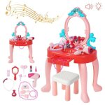 Coiffeuse maquillage - sinbide - princesse - miroir lectrique - sche - cheveux - 1 tiroir