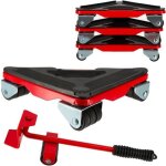 Coins roulants x4 - charge 300kgs - Élévateur de transport de meubles et jeu de roulettes - poignée de ... Coins roulants x4 - charge 300kgs - Élévateur de transport de meubles et jeu de roulettes - poignée de ...