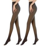 Collant chaud femme hiver extensibles translucide opaque leggings taille haute thermique en plein air ...