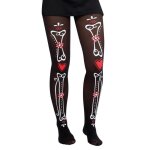 Collant femme - ptit clown - noir - impression dia de la muerte