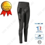 Collants de sport pour femmes  taille haute avec poche et schage rapide - td - yoga - gris