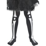 Collants squelette enfant halloween - accessoire jambe - noir - fille Collants squelette enfant halloween - accessoire jambe - noir - fille
