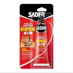 Colle contact noprne gel extra forte - sader - tous matriaux - prise immdiate - tube 125 ml