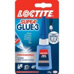 Colle liquide super glue - 3 professionnel 20 g - loctite - 2608834