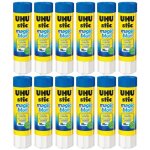 12 btons de colle - magic blue - 8g - uhu