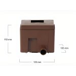 Collecteur eau de pluie carr� sable quattro garantia - adapt� aux goutti�res carr�es et rectangulaires ...