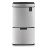 Les collectors 1012 - poubelle de tri  capteur 69l inox edition