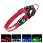 Collier chien lumineux rechargeable et etanche led clignotant collier de sécurité pour petits - moyens ... Collier chien lumineux rechargeable et etanche led clignotant collier de sécurité pour petits - moyens ...
