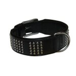 Collier en cuir - nobby - vinto - noir - 50 mm - 60 cm
