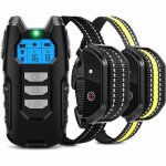Collier de dressage - folaya - rechargeable - t�l�commande 1000m - �tanche ip67 - 2 chiens