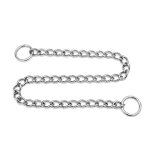 Collier étrangleur - mxzzand - acier inoxydable - taille ajustable - pour chien moyen - durable Collier étrangleur - mxzzand - acier inoxydable - taille ajustable - pour chien moyen - durable