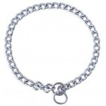 Collier �trangleur - zolux - longueur 80 cm - m�tal gourmette - argent - chien grand taille