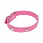 Collier fantaisie pour chien - paris prix - couronnes - 45cm - fuchsia Collier fantaisie pour chien - paris prix - couronnes - 45cm - fuchsia