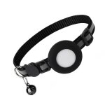 Collier gps pour chat vvikizy - noir - support airtag - sécurité assurée Collier gps pour chat vvikizy - noir - support airtag - sécurité assurée