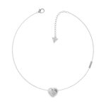 Collier - guess - jubn01066jwrhtu - acier inoxydable - argent� - pendentif avec pierres