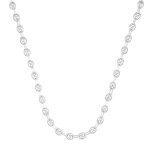 Collier - latelier dazur - maille grain de caf� - argent 925 - 45cm