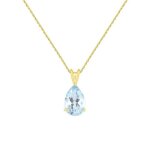 Collier - latelier dazur - pendentif or 18 carats - topaze bleue goutte - femme - 42 - 45cm Collier - latelier dazur - pendentif or 18 carats - topaze bleue goutte - femme - 42 - 45cm