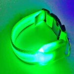 Collier lumineux led rechargeable pour chien - ynkkvre - rflchissant - rglable