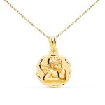 Collier - latelier dazur - mdaille ange or jaune - chane dore ajustable 42 - 45cm - 1. 40cm - 0. 95gr ...