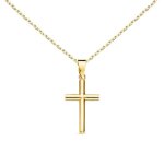 Collier - médaille croix or 18 carats 750 - 000 jaune - chaine dorée - latelier dazur - enfant - mixte ... Collier - médaille croix or 18 carats 750 - 000 jaune - chaine dorée - latelier dazur - enfant - mixte ...