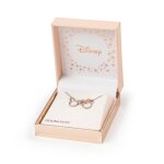 Collier - peers hardy - mickey & minnie - laiton plaqu argent - rose dor - lgant