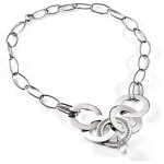 Collier et pendentif - morellato - eclipse srr01 - acier inoxydable - perle de culture - oxyde de zirconium ...