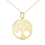 Collier - pendentif or 18 carats 750 - 000 arbre de vie - chaine dore - femme - latelier dazur
