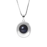 Collier - perlinea - moon - perle de culture deau douce aaa + - argent 925 - 42 cm
