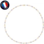 Collier - perlinea - perle de culture deau douce aaa + - 4 - 5 mm - or jaune - multicolore