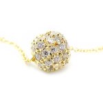 Collier plaqu� - or d�esse blanc