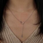 Collier sautoir pendentif - shop - story - moon star - argent - acier inoxydable - design cleste