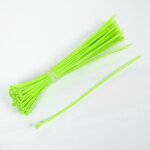 Collier de serrage - rilsan - 3. 6x250mm - lot de 100 - nylon - vert