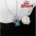 Collier stitch lilo et stitch argent oreille haute + sac collector