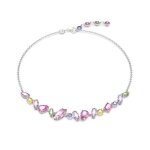 Collier - swarovski - gema mini - multicolore - 42 cm - femme - cristal