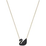 Collier - swarovski - iconic swan - mtal rhodi rose dor - pendentif cygne - 38 cm
