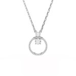 Collier - swarovski - pendentif constella - zirconia incolore - longueur ajustable 38 - 45 cm - femme ...