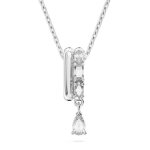 Collier - swarovski - pendentif dextera - cristaux incolores - longueur r�glable 38 - 43 cm - garantie ...