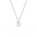 Collier - swarovski - pendentif matrix - cristal blanc - longueur ajustable 38 - 45 cm - lgance intemporelle ...