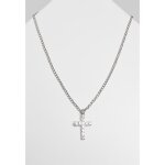 Collier - urban classics - diamond cross - argent - pendentif croix - taille unique