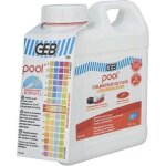 Colmateur de fuite - geb - 1 litre - gris - polyester - baignade autoris�e apr�s 24h