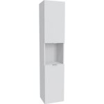 Colonne 2 portes - lequaidesaffaires - blanc - contemporain - 35 cm - mat - meuble de salle de bain