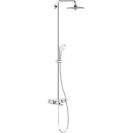 Colonne de bain / douche - grohe - 26510000 - mitigeur thermostatique - 3 jets - chrom�