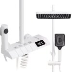 Colonne de douche affichage num�rique led 4 modes de commutation des touches du piano hauteur r�glable ...