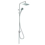 Colonne de douche ou bain douche sans mitigeur hansgrohe vernis shape 230 ecosmart chrom�