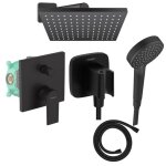 Colonne de douche encastr�e m�canique hansgrohe vernis shape douche de t�te vernis shape flexible isiflex ...